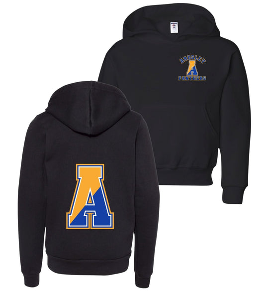 Ardsley A with A on Back Sweatshirt in Black