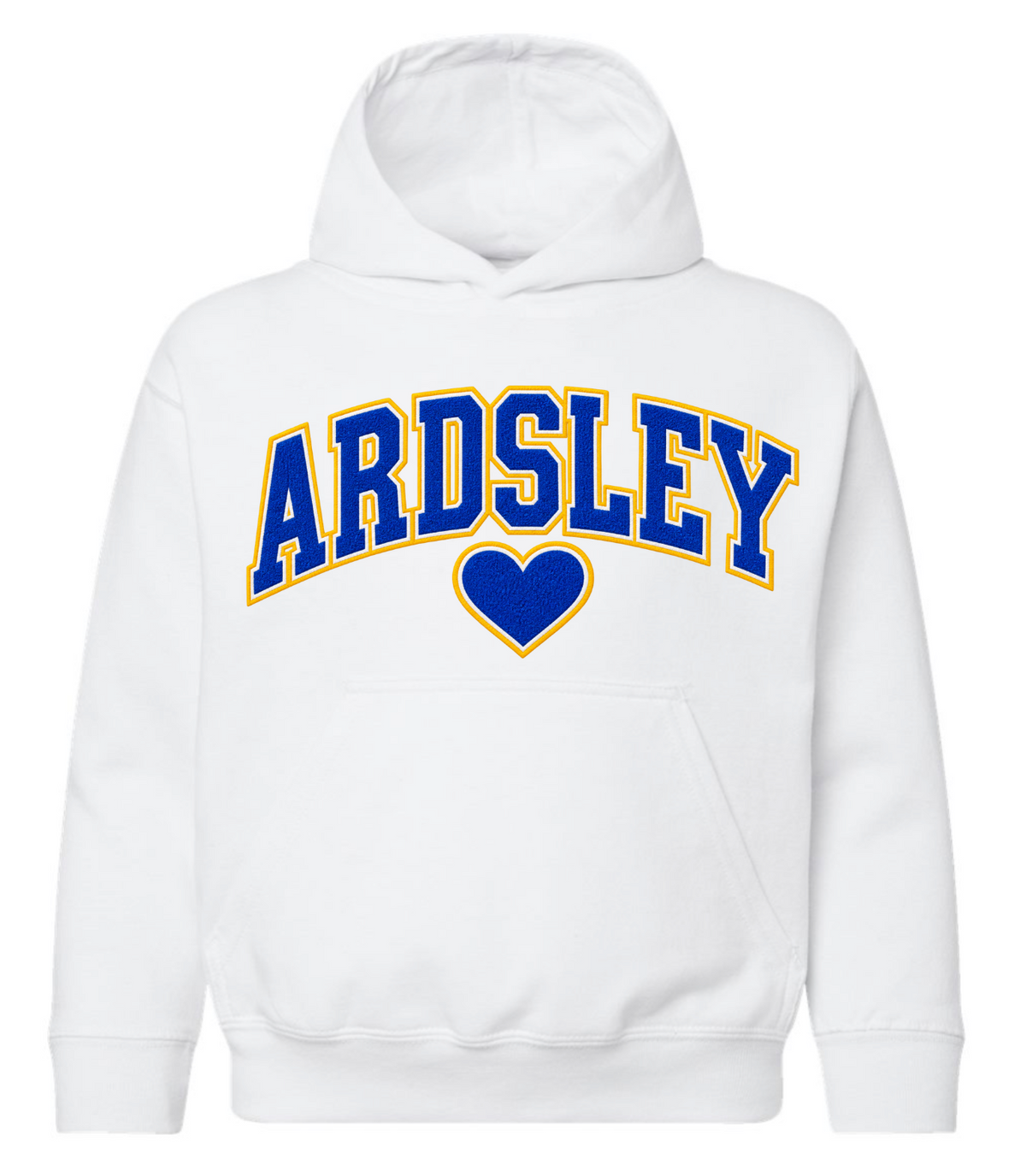 Ardsley Love White Hooded Sweatshirt