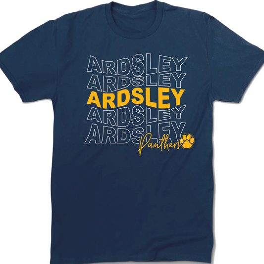 NAVY REPEAT SHIRT