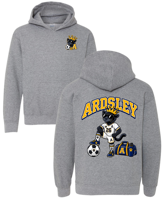 Panther Soccer Hooded Sweatshirt - Grey